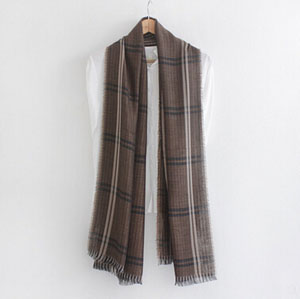 Female double lattice scarf wholesale