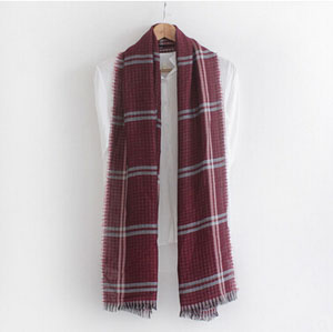 Female double lattice scarf wholesale