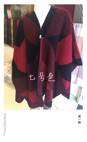 Female acrylic cloak scarf wholesale