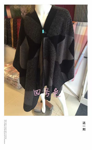 Female acrylic cloak scarf wholesale