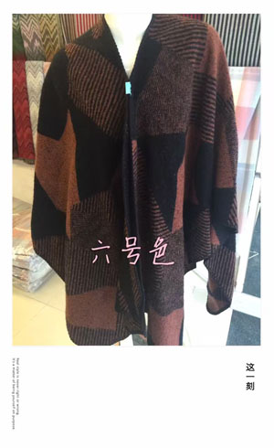 Female acrylic cloak scarf wholesale