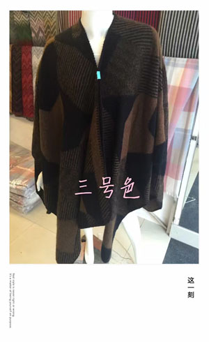 Female acrylic cloak scarf wholesale