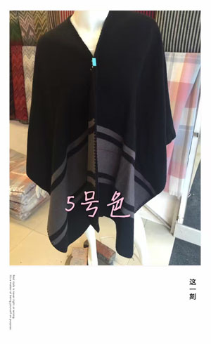 Female colour mixture cloak scarf wholesale