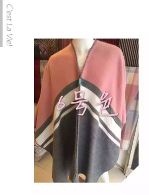 Female stripe pattern cloak scarf wholesale
