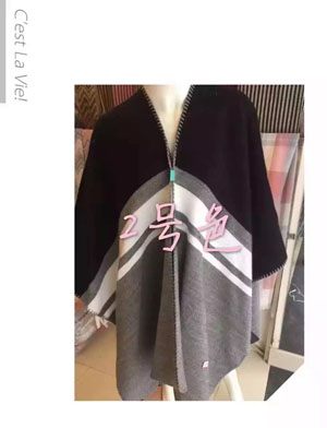 Female stripe pattern cloak scarf wholesale