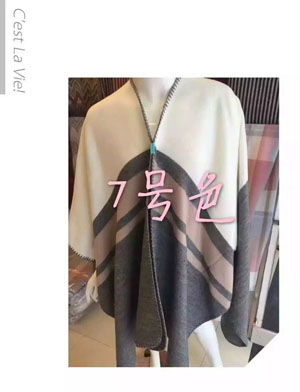 Female stripe pattern cloak scarf wholesale
