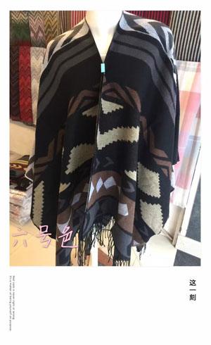 Female matching tassels cloak scarf wholesale
