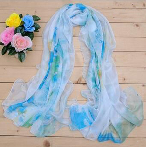 Crepe long emulation silk scarf wholesale