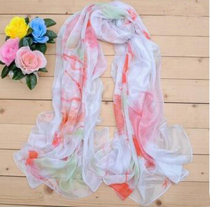 Crepe long emulation silk scarf wholesale