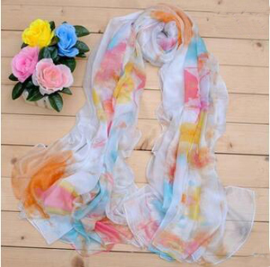 Crepe long emulation silk scarf wholesale