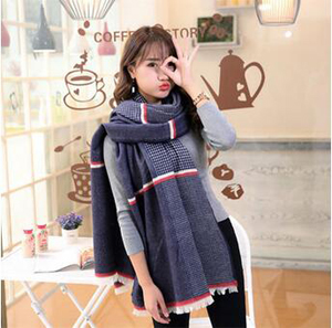 Female geometry color matching scarf wholesale