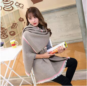 Female geometry color matching scarf wholesale