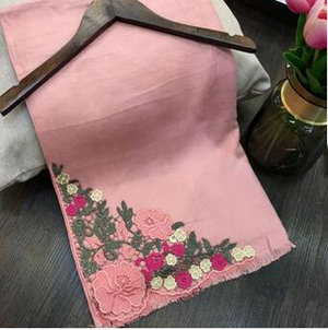 Wool embroidery lace scarf wholesale