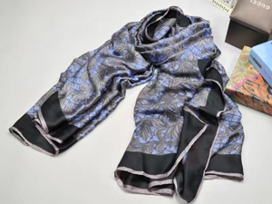 Female silk splicing scarf wholesale