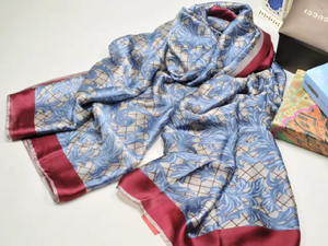 Female silk splicing scarf wholesale