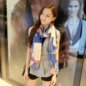 Female butterfly pattern silk scarf wholesale