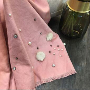 Cashmere pearl rabbit fur scarf wholesale