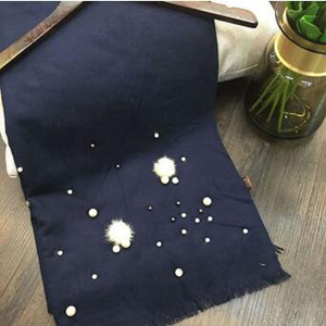 Cashmere pearl rabbit fur scarf wholesale