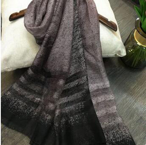 Silk wool color gradually thin silk scarves wholesale
