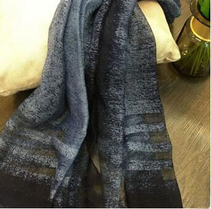 Silk wool color gradually thin silk scarves wholesale