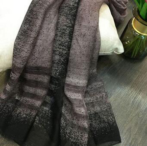 Silk wool color gradually thin silk scarves wholesale
