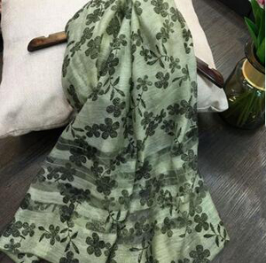 Silk female embroidery thin wool scarves wholesale