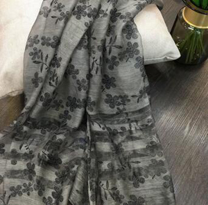 Silk female embroidery thin wool scarves wholesale
