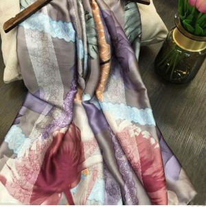 Dandelion long imitation silk satin shawl wholesale