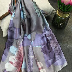 Dandelion long imitation silk satin shawl wholesale