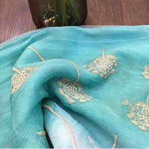 Female fabric flower mulberry silk scarf shawl wholesale