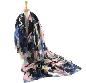 China Twill Printed Cotton Scarf