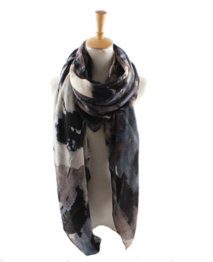 China Twill Printed Cotton Scarf