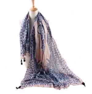 wholesale striped polyester scarves
