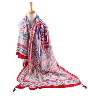 wholesale striped polyester scarves