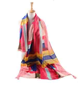 wholesale striped polyester scarves
