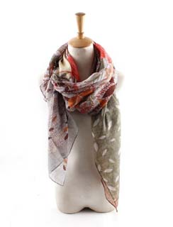 Wholesale leaves Bali yarn scarves