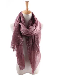 Wholesale silver spot cotton scarf