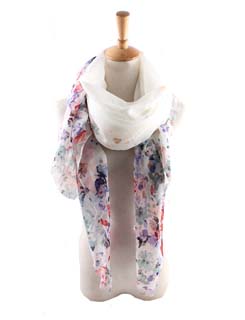 Wholesale Peony Polyester Scarf