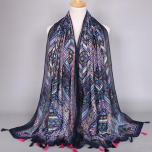 Geometric tassel elegant scarf wholesale