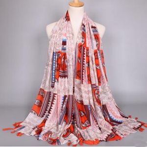 Color matching cashew female scarf wholesale