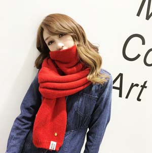 Wholesale double sided color wool scarves