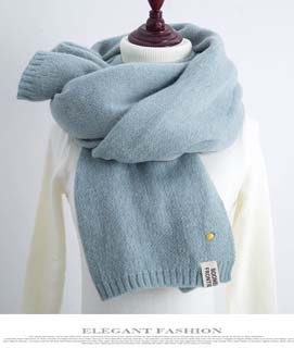 Wholesale small fresh buckle imitation cashmere scarf