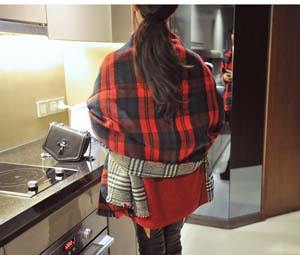 Wholesale thousands birds lattice wool scarves