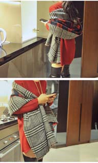 Wholesale thousands birds lattice wool scarves