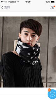 Wholesale American flag star imitation cashmere scarf