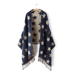 Wholesale star tassel imitation cashmere scarf