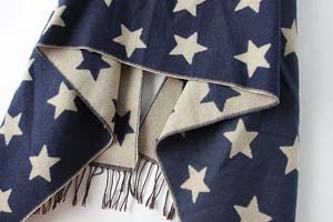 Wholesale star tassel imitation cashmere scarf