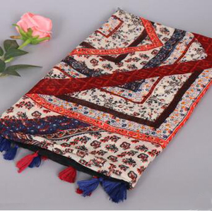 Female high quality geometric warm scarf wholesale
