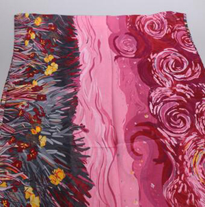 Abstract chiffon female scarves wholesale
