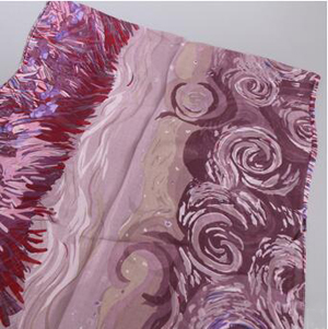 Abstract chiffon female scarves wholesale